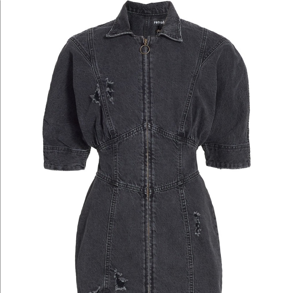 Retrofête Miley Zip Denim Dress